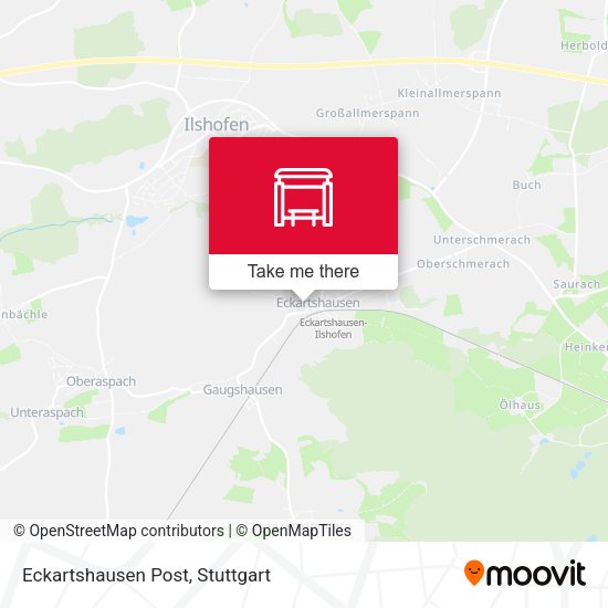 Карта Eckartshausen Post