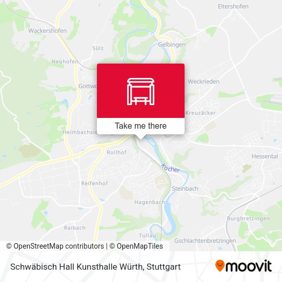 Schwäbisch Hall Kunsthalle Würth map