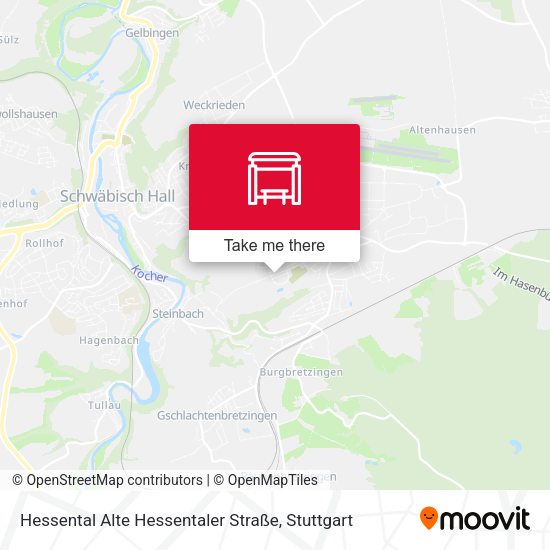 Hessental Alte Hessentaler Straße map