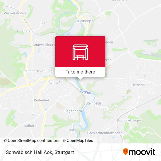 Schwäbisch Hall Aok map