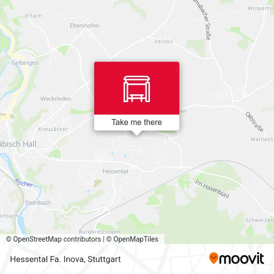 Карта Hessental Fa. Inova