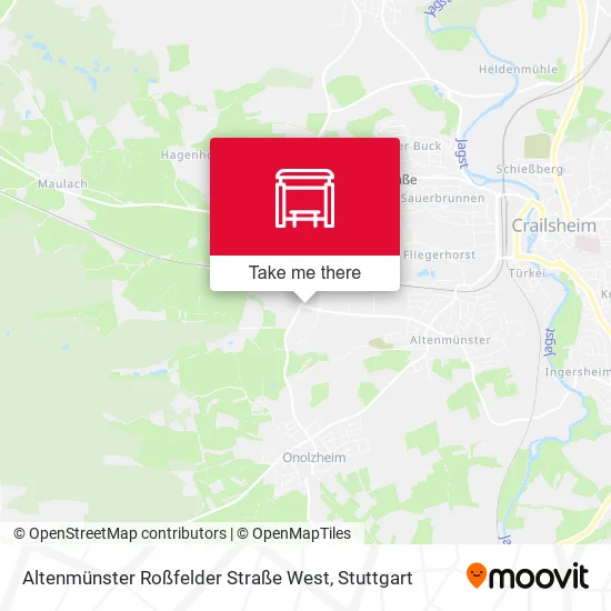 Карта Altenmünster Roßfelder Straße West