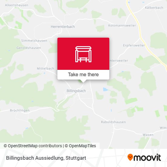 Billingsbach Aussiedlung map