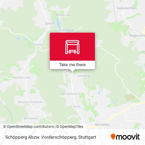 Schöpperg Abzw. Vorderschöpperg map