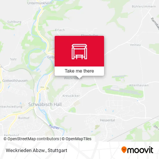 Карта Weckrieden Abzw.