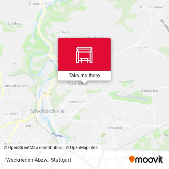 Карта Weckrieden Abzw.