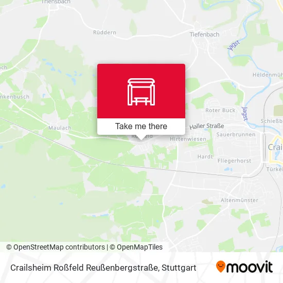 Карта Crailsheim Roßfeld Reußenbergstraße
