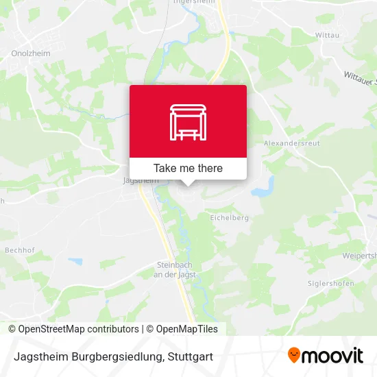 Карта Jagstheim Burgbergsiedlung