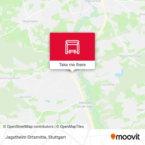 Карта Jagstheim Ortsmitte