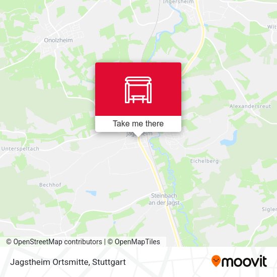 Карта Jagstheim Ortsmitte