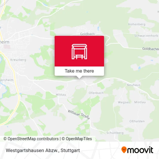 Карта Westgartshausen Abzw.