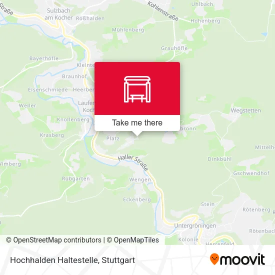 Карта Hochhalden Haltestelle