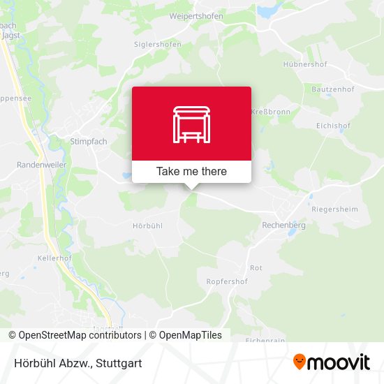 Карта Hörbühl Abzw.