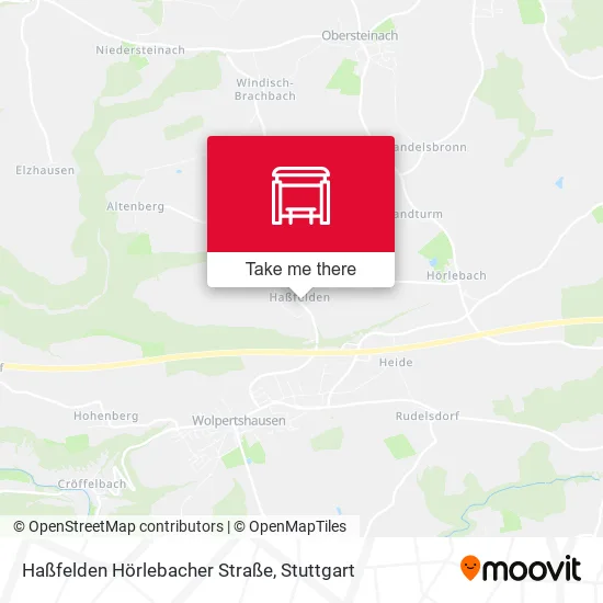Карта Haßfelden Hörlebacher Straße