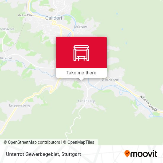 Unterrot Gewerbegebiet map