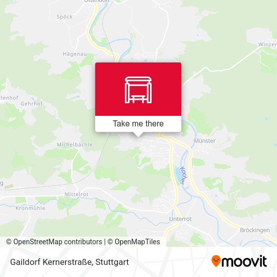 Карта Gaildorf Kernerstraße