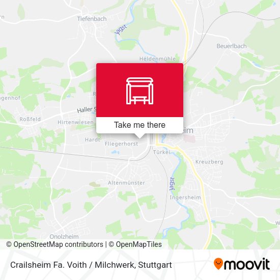 Карта Crailsheim Fa. Voith / Milchwerk