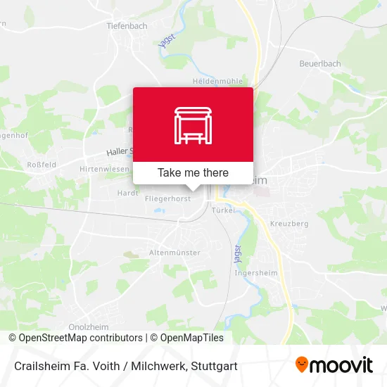 Карта Crailsheim Fa. Voith / Milchwerk