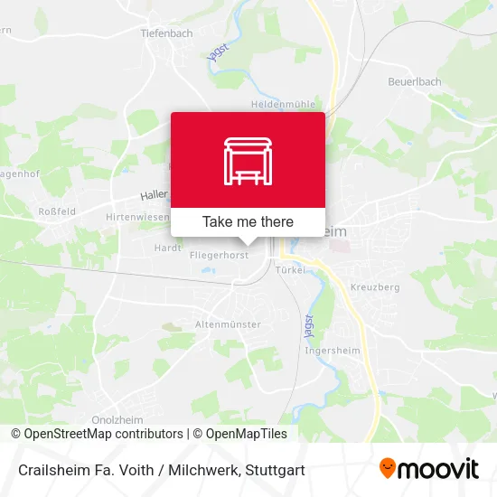 Карта Crailsheim Fa. Voith / Milchwerk