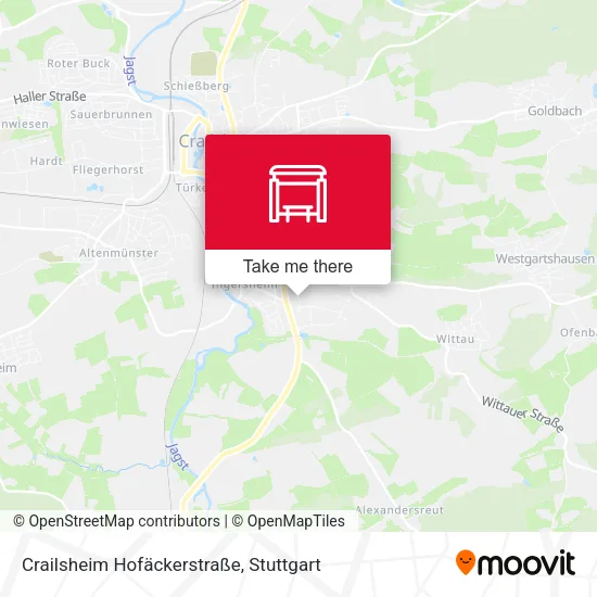 Карта Crailsheim Hofäckerstraße