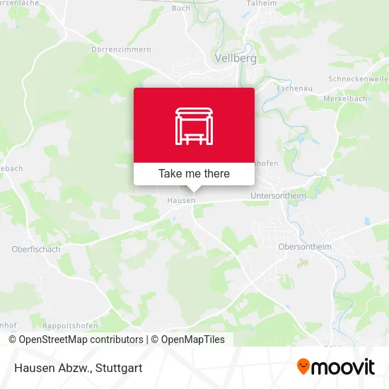 Карта Hausen Abzw.
