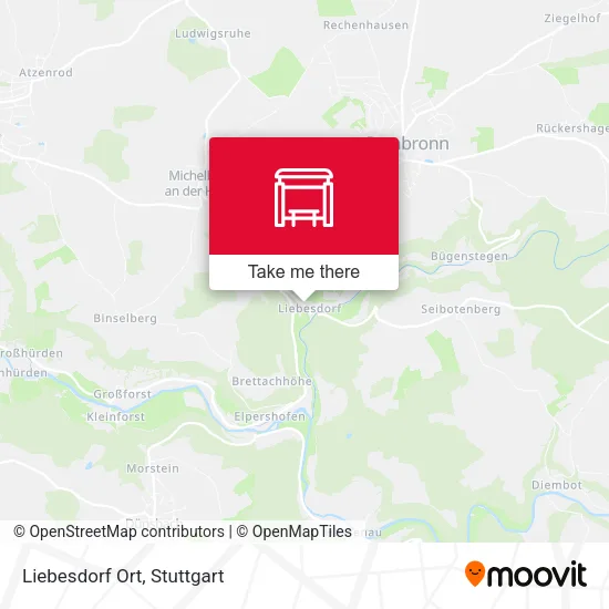 Карта Liebesdorf Ort