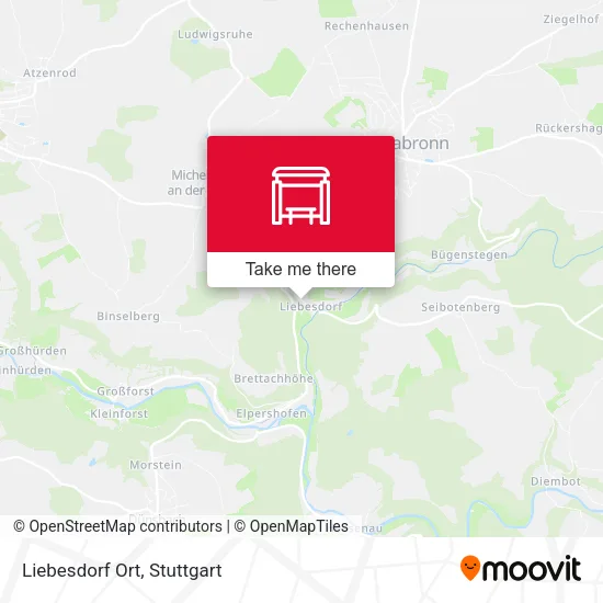 Карта Liebesdorf Ort