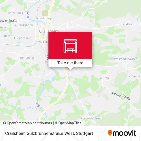 Crailsheim Sulzbrunnenstraße West map