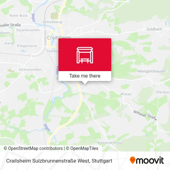 Карта Crailsheim Sulzbrunnenstraße West