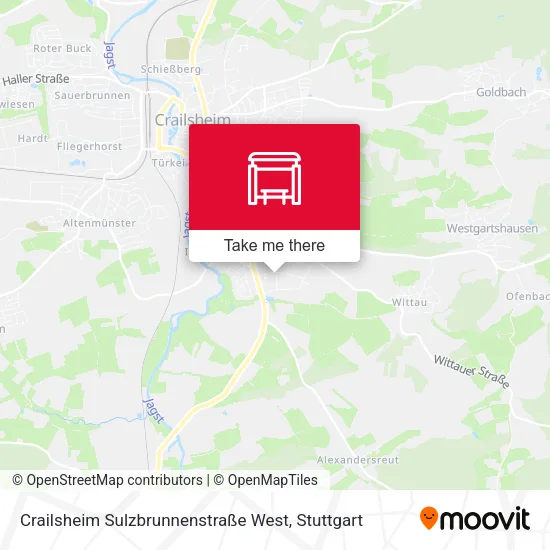 Карта Crailsheim Sulzbrunnenstraße West