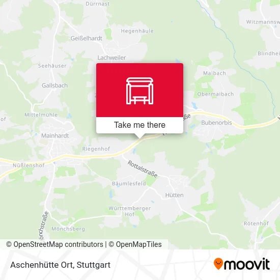 Карта Aschenhütte Ort