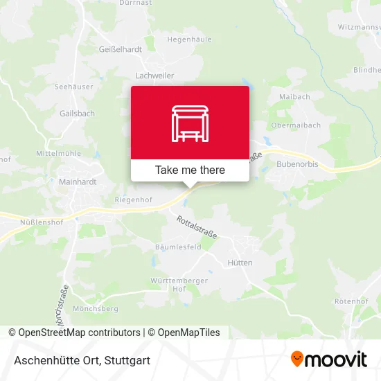 Карта Aschenhütte Ort