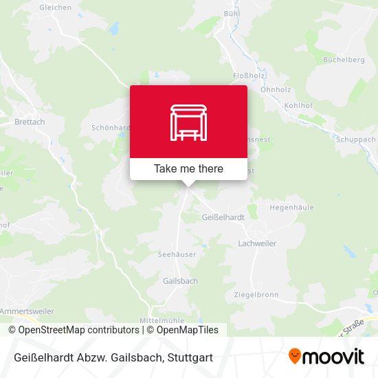 Geißelhardt Abzw. Gailsbach map