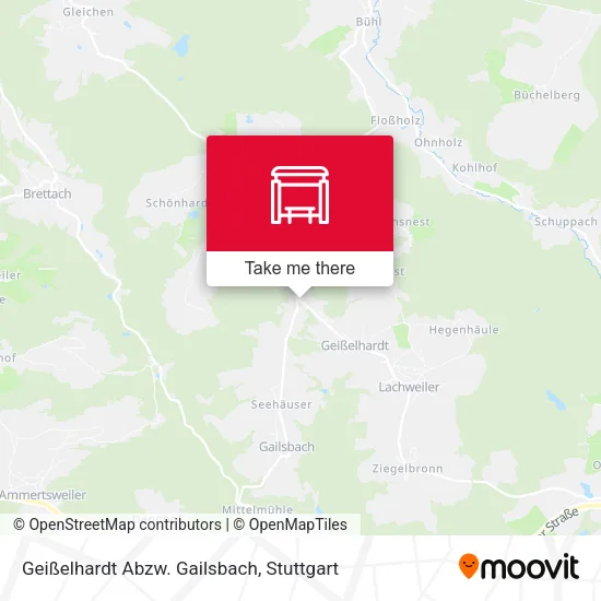 Карта Geißelhardt Abzw. Gailsbach