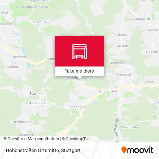 Карта Hohenstraßen Ortsmitte