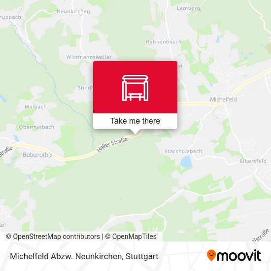 Michelfeld Abzw. Neunkirchen map