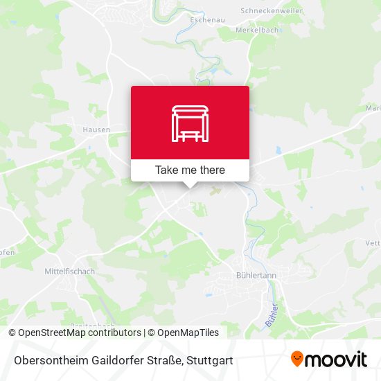 Obersontheim Gaildorfer Straße map