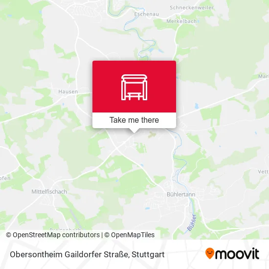 Карта Obersontheim Gaildorfer Straße
