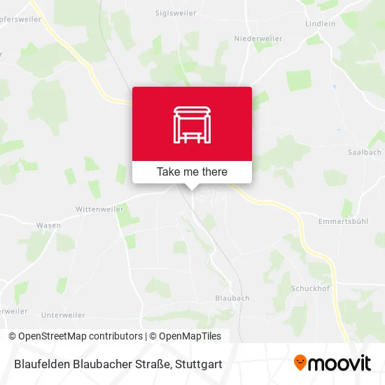 Карта Blaufelden Blaubacher Straße