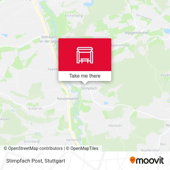 Stimpfach Post map