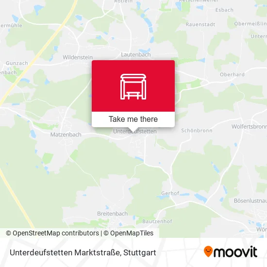 Карта Unterdeufstetten Marktstraße