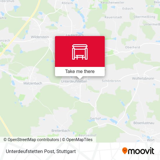 Unterdeufstetten Post map