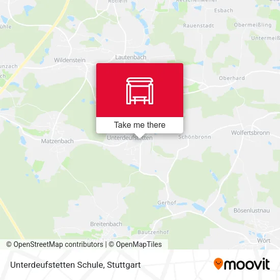 Карта Unterdeufstetten Schule