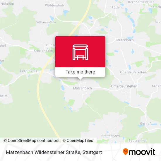 Matzenbach Wildensteiner Straße map