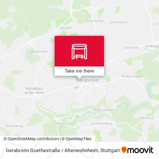 Карта Gerabronn Goethestraße / Altenwohnheim