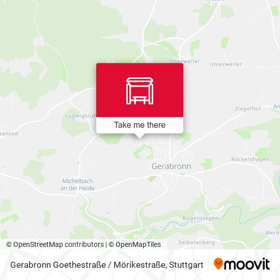 Gerabronn Goethestraße / Mörikestraße map
