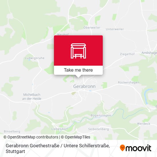 Gerabronn Goethestraße / Untere Schillerstraße map
