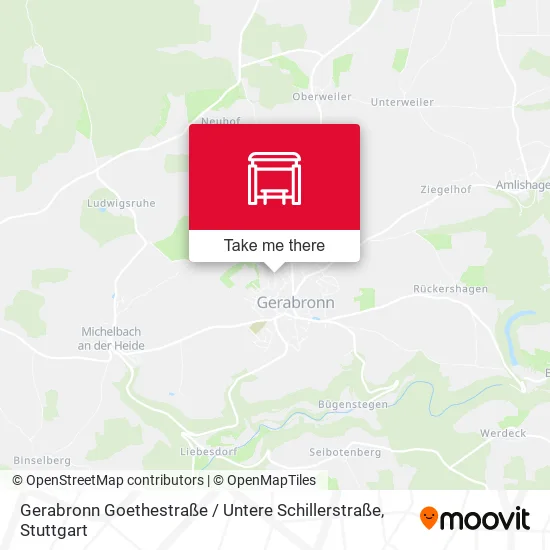 Карта Gerabronn Goethestraße / Untere Schillerstraße