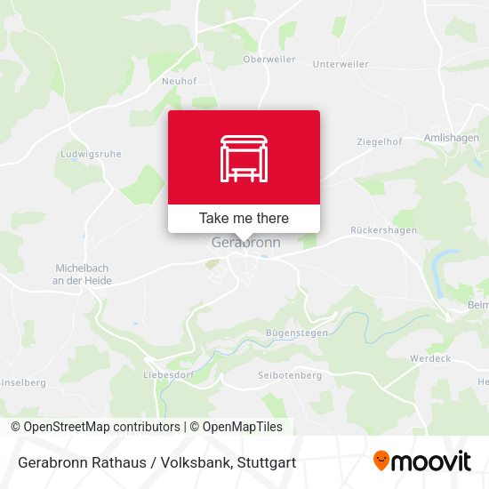 Gerabronn Rathaus / Volksbank map