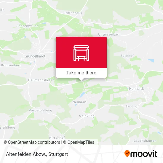 Карта Altenfelden Abzw.